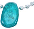 Chrysocolla Sterling Silver Bead Necklace KX120988